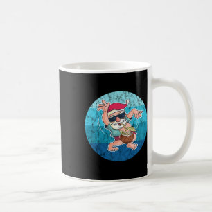 Santa Kokosnuss Getränk Vintage Ozean Wasser Weihn Kaffeetasse