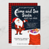 Santa kommen und Sandata Weihnachten Weihnachten Einladung (Vorne/Hinten)