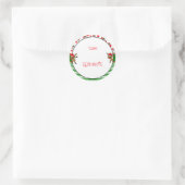 Santa kommt auf Aufkleber (Tasche)