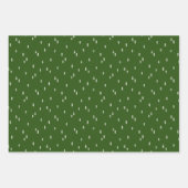 Santa kommt aus einem Set von 3 Flachblatt-Papier Geschenkpapier Set (Vorderseite 3)