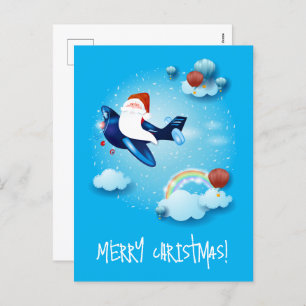 Santa kommt feiertagspostkarte