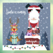 Santa kommt fensteraufkleber (Blatt 3)