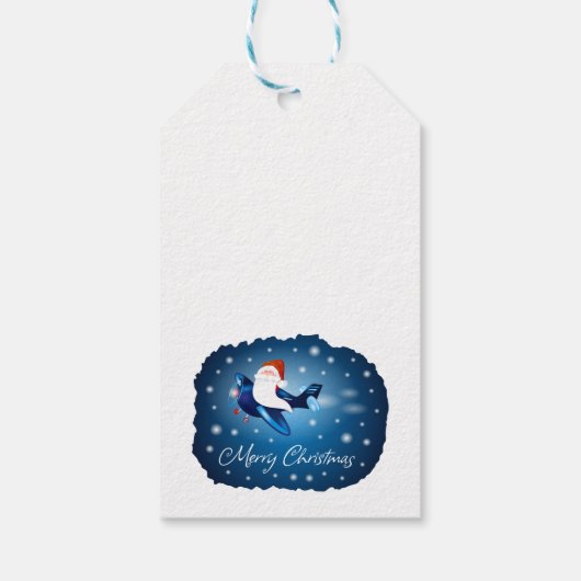 Santa kommt geschenkanhänger (Rückseite)