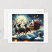 Santa kommt in die Stadt, Postkarte (Vorne/Hinten)