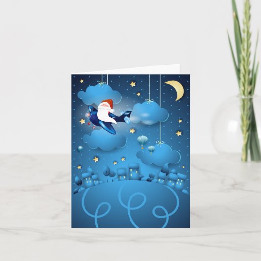 Santa kommt karte (Vorderseite)