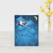 Santa kommt karte (Gelbe Blume)