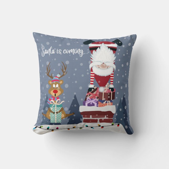 Santa kommt kissen (Vorderseite)