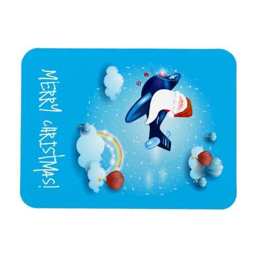 Santa kommt magnet (Horizontal)