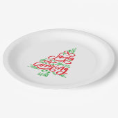 Santa kommt pappteller (Schrägansicht)