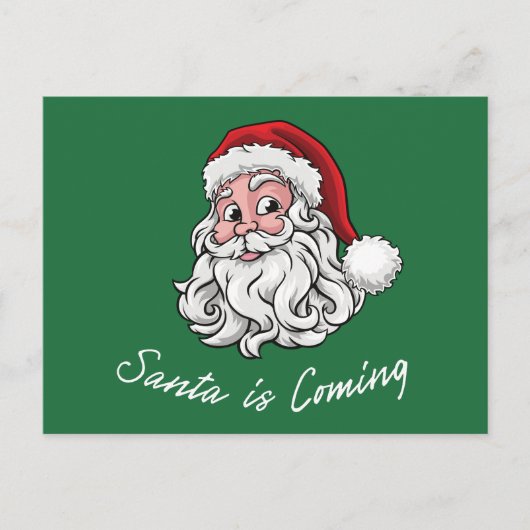 Santa kommt postkarte (Vorderseite)