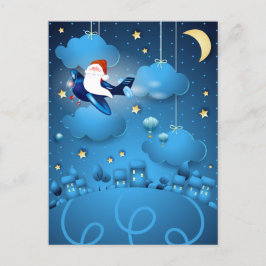 Santa kommt postkarte