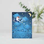 Santa kommt postkarte (Stehend Vorderseite)