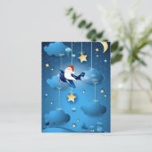 Santa kommt postkarte (Stehend Vorderseite)