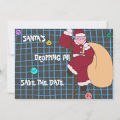 Santa kommt vorbei save the date (Vorderseite)