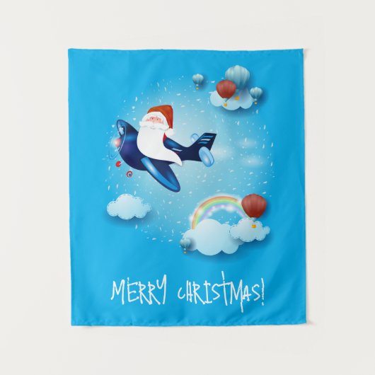 Santa kommt wandteppich (Vorderseite)