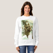 Santa kommt zum Town Holiday Sweatshirt (Vorne ganz)