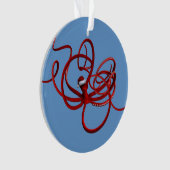 Santa Kraken Ornament (Vorderseite)