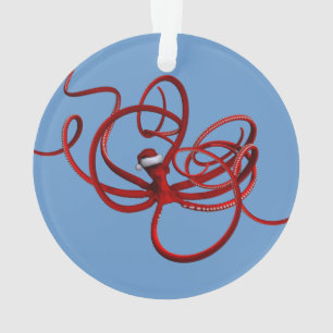 Santa Kraken Ornament