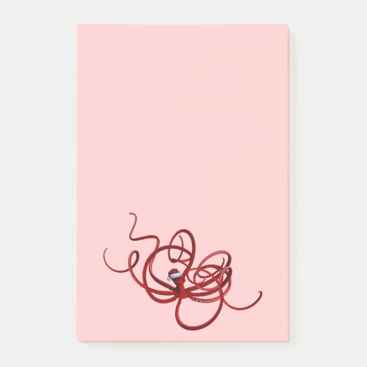 Santa Kraken Post-it Klebezettel (Vorderseite)