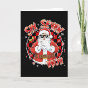 Santa Krank Sieben Bruh 67 Sechs Sieben Meme Trend Karte