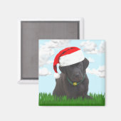 Santa Labrador Magnet (Vorderseite/Rückseite)