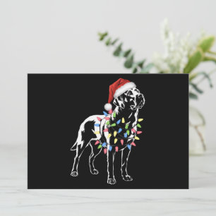 Santa Labrador Retriever Weihnachtslicht Hundelieb Feiertagskarte