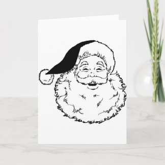 Santa lächelnd feiertagskarte