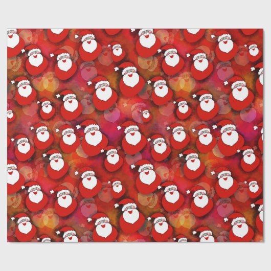 Santa lächelnd geschenkpapier (Flach)