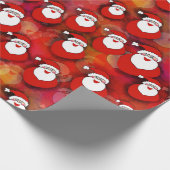 Santa lächelnd geschenkpapier (Ecke)