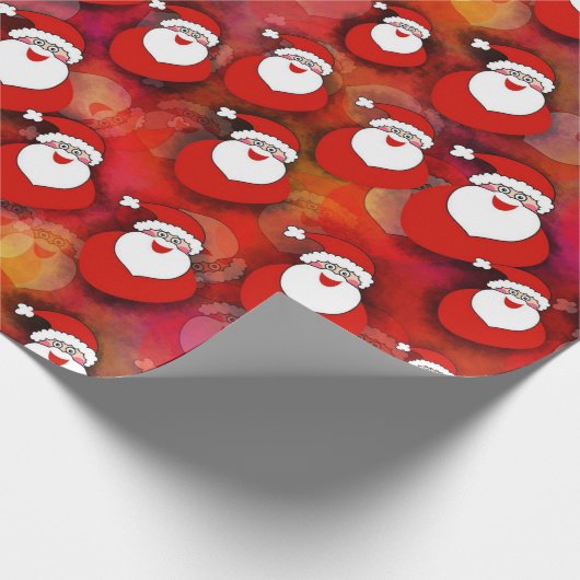Santa lächelnd geschenkpapier (Ecke)