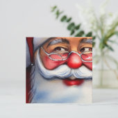 Santa lächelnd karte (Stehend Vorderseite)