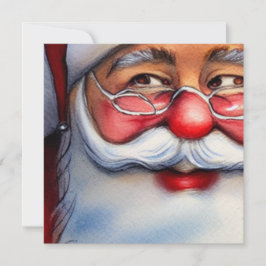 Santa lächelnd karte