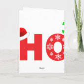 Santa lacht über Weihnachten (Rückseite)