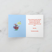 Santa Ladybug Custom Christmas Feiertagskarte (Innenseite)