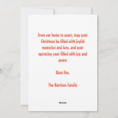 Santa Ladybug Custom Christmas Feiertagskarte (Rückseite)