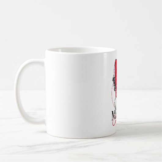 Santa Lagotto Romagnolo Frohe Weihnachtsmama Kaffeetasse (Links)