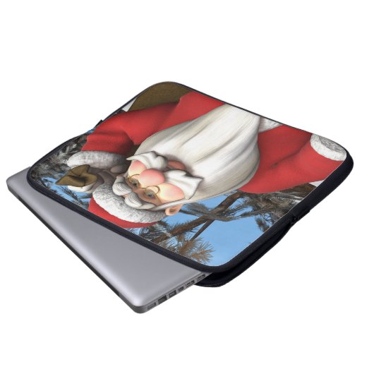 Santa Laptopschutzhülle (Vorne Knopf)