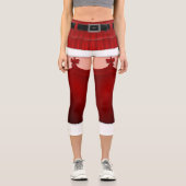 Santa Leggings Funny Christmas Kostüm Yoga Pants (Vorderseite)