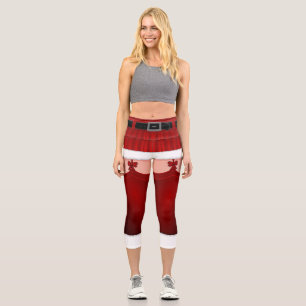 Santa Leggings Funny Christmas Kostüm Yoga Pants