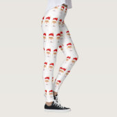 Santa Leggings mit seinem Gesichtshut und Bart (Rechts)