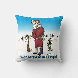 Santa Leiche Lustiger Zombie Cartoon Kissen