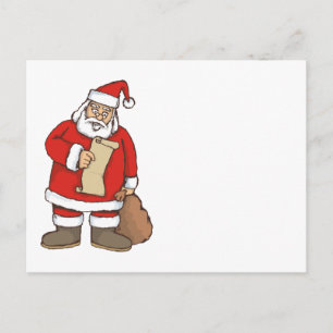 Santa Lesung Feiertagspostkarte
