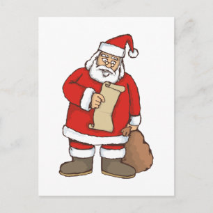 Santa Lesung Feiertagspostkarte