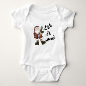 Santa Let it Schnee T - Shirt und Geschenke (Vorderseite)