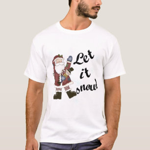 Santa Let it Schnee T - Shirt und Geschenke