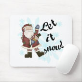 Santa Let it Schnee T - Shirt und Geschenke Mousepad (Mit Mouse)