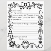 Santa Letter Colour Page (Vorderseite)