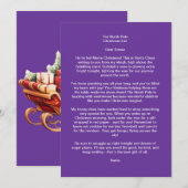 Santa Letter Einladung (Vorne/Hinten)