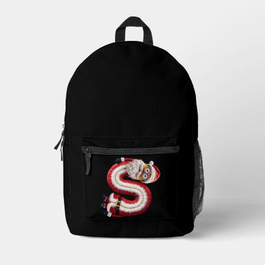 Santa Letter S Bedruckter Rucksack (Vorderseite)