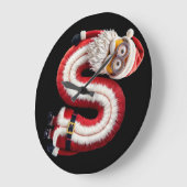 Santa Letter S Große Wanduhr (Winkel)